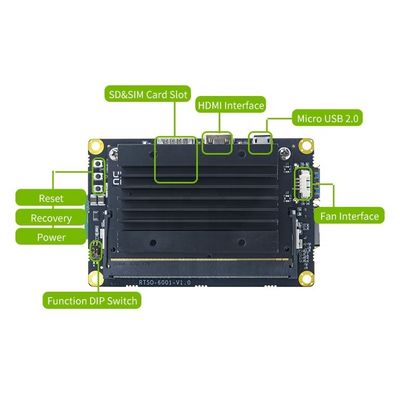 Kit de développement NVIDIA Jetson Nano RTS-NANO-DK01 avec 4 Go de RAM et boîtier de caméra intégré